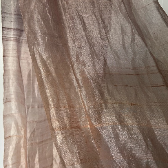 Silk Scarf in Ombre Pink and Purple - Picture 7 of 7